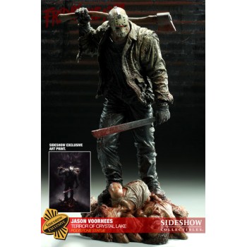 Friday the 13th Statue Jason Vorhees Terror of Crystal Lake Sideshow Exclusive